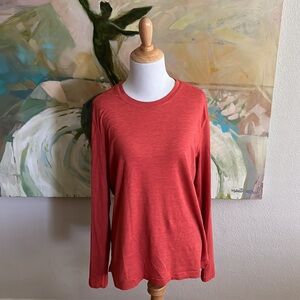 Lululemon Long Sleeve T Shirt Peach Orange 10/12
